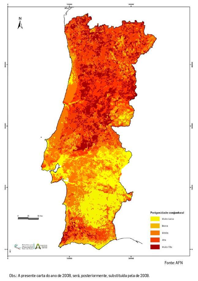 ANEXO E - (Carta de Risco de Incêndio Florestal Perigosidade