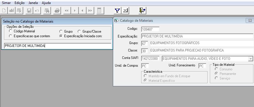 1º Clique para localizar o registro (Figura 01).