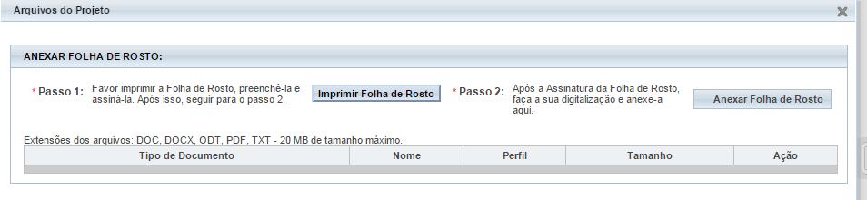 Inclusão de arquivos no projeto Passo1: É necessário imprimir a Folha de Rosto para que