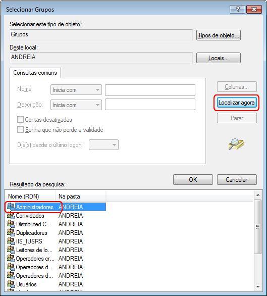 16. Pressione o botão OK nas duas próximas caixas e feche as janelas Gerenciamento do computador, Ferramentas administrativas e Painel de Controle. Reinicie o seu computador.