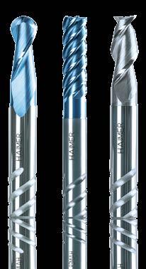 HAIMER Power Mill endmills are made from premium sub-micrograin carbide and utilize precision geometries as well as the latest coating technology.