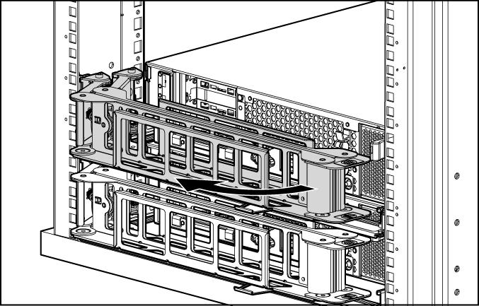 5. Instale o servidor no rack. 6. Conecte os cabos externos necessários à placa de expansão. Consulte a documentação que acompanha a placa de expansão. 7.