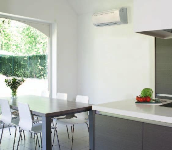 A solução ideal As nossas unidades murais utilizam a mais recente tecnologia bomba de calor combinada com engenharia avançada e design para constituírem a solução ideal para todas as divisões da casa.