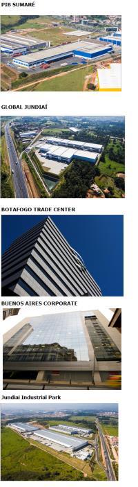 Pib Sumaré Global Jundiaí Botafogo Trade Center Buenos Aires Corporate Jundiaí Industrial Park Bela Paulista Endereço: Rua Fioravante Mancino, 1560 Bairro: Chacará Monte Alegre Cidade: Sumaré Estado: