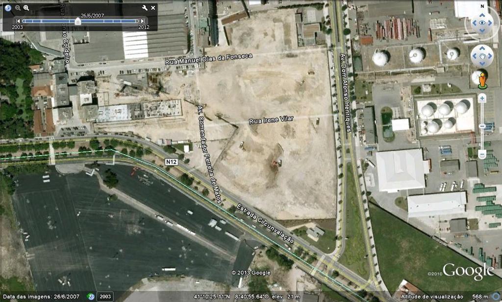 da fábrica (Maio de 2004). (Google Earth, 16 Maio 2013) Figura 11.
