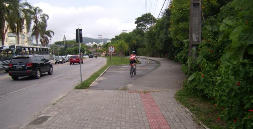 Figura 59. Ciclovia da Celesc, na Rod. Admar Gonzaga.