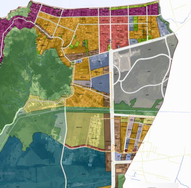 Figura 21: Zoneamento da Área de Canasvieiras segundo o Plano