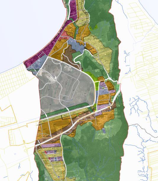 Figura 22: Zoneamento da Área de Cachoeira do Bom Jesus segundo Plano Diretor atual. Fonte: Prefeitura Municipal de Florianópolis O projeto prevê implantação de 34.