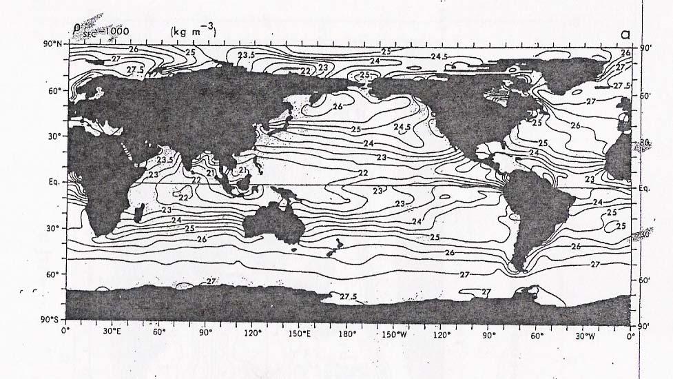 A localização do maior gradiente meridional