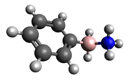 44 LYP/CC2) mais estável que o correspondente NB. Apesar do isômero-bn ser mais estável, existe evidência experimental somente para o análogo NB, que é denominada hidrazina borano [24].