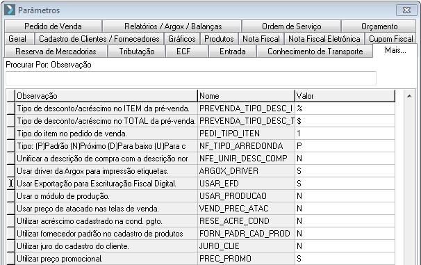 Configurando o sistema Para que o sistema seja capaz de armazenar as informações necessárias para gerar o SPED algumas configurações devem ser