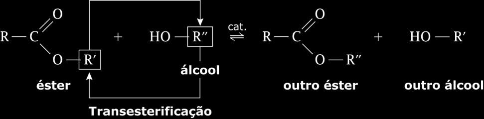 Triacilgliceróis Biodiesel O biodiesel é um combustível obtido a partir de álcoois