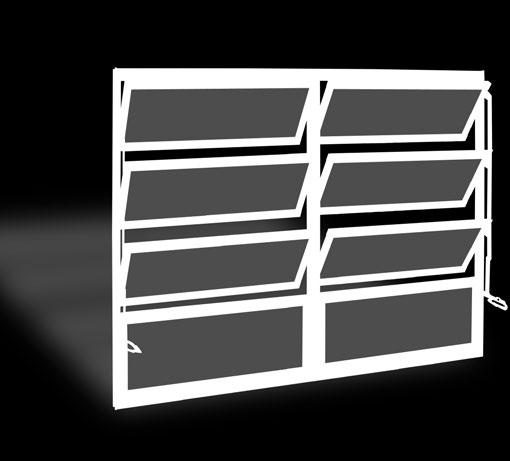 folhas, modulado, sendo 2 fixas inferior e 6  TECNO VIDRO MINIBOREAL BRILHANTE ACETINADO