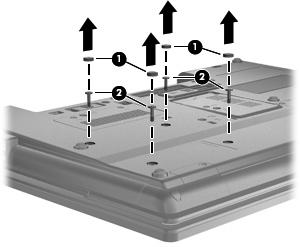 Para remover uma unidade de disco rígido da baía de expansão: 1. Guarde o trabalho. 2. Encerre o computador e feche o ecrã. 3.