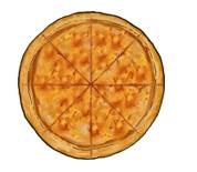 2 Desenhe na lousa uma pizza dividida em 8 pedaços iguais. Exe m plo : Di ga: Usamos uma, que é dividida em 8 partes iguais. Mas, podemos dividir a pizza em quantas partes quisermos.