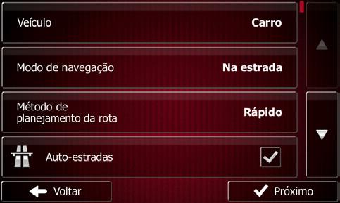 Começar Defina as suas opções de formato de hora e de unidades conforme desejar. Toque em para confirmar as suas preferências.