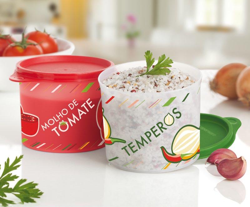 Refrigerador Lançamentos! 88562 Tupper Redondinha para Molho de Tomate - 500ml 12,9cm de diâm. x 9cm de alt.