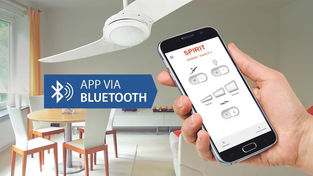 controle universal para ventilador de teto por APLICATIVO DE CELULAR CONTROLE A ILUMINAÇÃO OU AJUSTE A DIREÇÃO E A