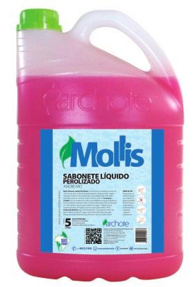 Os tamanhos e as proporções das imagens não correspondem aos tamanhos reais dos produtos MOLLIS A linha Mollis traz sabonetes líquidos perolizados e sabonete espuma