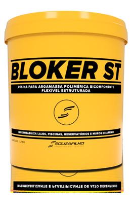 BLOKER STP é um revestimento impermeabilizante flexível para pressões hidrostáticas negativas, formulado a partir de aditivos minerais, modificadores reológicos, fibras sintéticas  BLOKER ST 2 BLOKER