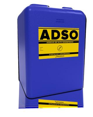 ADSO ADSO é um adesivo de alto desempenho para concretos, argamassas de regularização, chapiscos cimentícios e gessos.