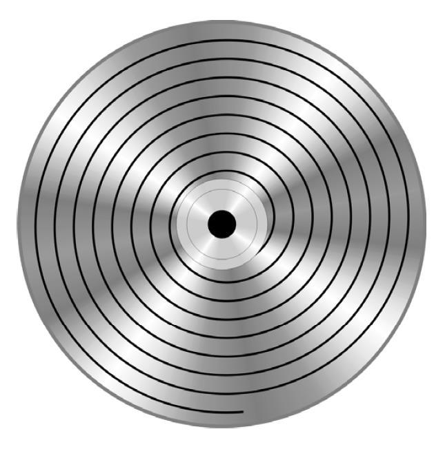 laser para gravação (marcação) e leitura (Laser de λ = 780ηm).