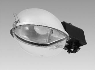 H / M / SRP 822 - Luminária para 1 lâmpada vapor de sódio, vapor metálico ou vapor de mercúrio de 250 a 400 W.