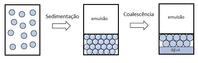 Além destas, Salager (2000) relata a existência das chamadas emulsões duplas, em que estas contém dois tipos diferentes de fase dispersa, podendo ser elas de mesma natureza (mas formando gotas de