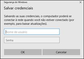 OBSERVAÇÕES - Caso não queira fixar a autenticação no computador, não clique em salvar credenciais e vá direto para o item 15 14 Informar os dados de suas credenciais da UFPR (Seu usuário de