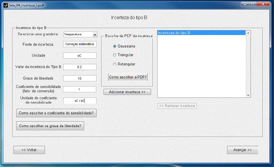 GEU Exemplos Ilustrativos 53 de 94 Figura 12-4: Tela 04 com dados da incerteza da correção sistemática do exemplo 1.