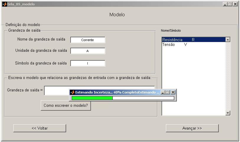 GEU Exemplos Ilustrativos 67 de 94 Figura 12-15: Tela 05 Modelo. Barra de espera.