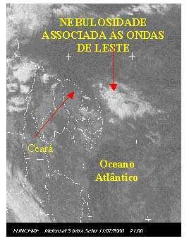 O deslocamento dessas ondas, associadas a conglomerados convectivos, ocorre de leste para oeste, a partir do Oceano Atlântico, até atingir o litoral oriental da região daí advinda a sua denominação.