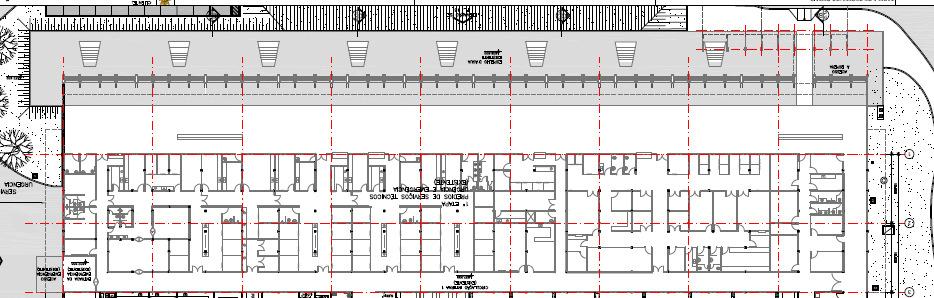 Fachada Sudeste Sala de espera Sanitários Conforto Médico Recepção Circulação Fachada Noroeste Figura 15: Planta Baixa do Hospital Escola (Adaptado da Prefeitura Municipal de São Carlos, 2010) Em