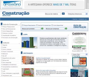 Site Revista CM Construção Mercado Site de Negócios de Incorporação e Construção O site da revista Construção Mercado é o maior veículo de comunicação para os profissionais ligados à gestão,