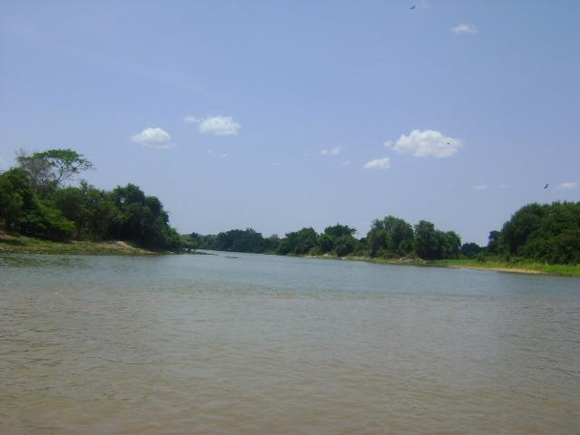 Segundo Bacani et al (2006, p. 304), "baías são pequenas depressões, geralmente circulares, alongadas, que contêm água durante as cheias e podem chegar a um metro de profundidade".