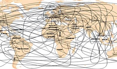 Spaghetti bowl mundial: O complexo sistema espacial de negociações e