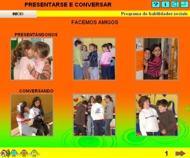 Libro 5: PRESENTARSE E CONVERSAR Actividade 2: Hai que arrastrar cada debuxo ata que coincida a súa esquina superior esquerda co número.