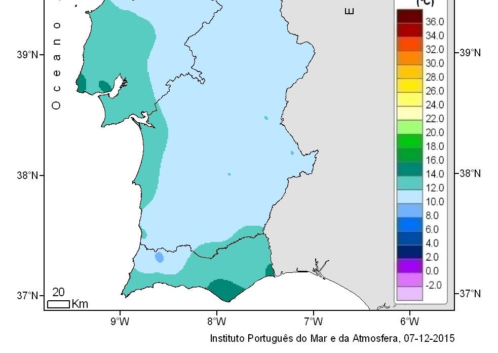 Tmed Anomalia Tmed Anomalia Tmed Anomalia Bragança 12.9 +3.0 9.0 +0.9 6.8 +0.2 Vila Real 14.6 +3.3 9.4-0.1 9.0 +1.3 Coimbra 17.8 +3.4 15.2 +2.4 10.6-0.9 Castelo Branco 15.7 +2.1 14.1 +2.4 11.6 +1.