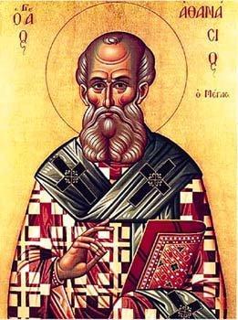 domingo, 12 de abril de 2009 DOCUMENTOS DA IGREJA III Ícone bizantino de Atanásio, bispo de Alexandria de 328 a 373.