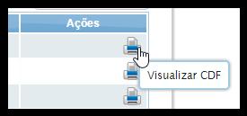 Ingressando nesta opção, o Destinador poderá visualizar a lista dos seus CDFs emitidos, podendo solicitar a