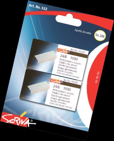 segurança. Cores sortidas. HI-102 Agrafador Utiliza agrafes No.24/6 ou 26/6. HI-824 REF. E.A.N. DESCRIÇÃO U.