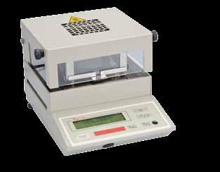 Determinador de Umidade Fonte de calor infravermelho revestida em quartzo. Resultados de secagem sólido/total, líquido/total ou líquido/sólido. Diversos programas de secagem.