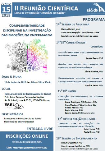 Reunião Científica da Linha de Investigação Emoções em Saúde -