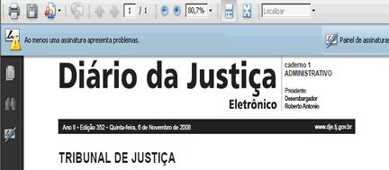 6.1. A Assinatura não é reconhecida É normal que uma assinatura digital, até ser validada, não seja reconhecida como válida no posto de trabalho do utilizador.