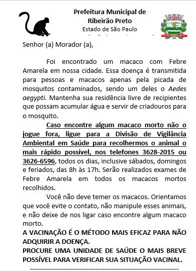 Material Educativo Estímulo a notificação da presença de PNH mortos em áreas urbanas e rurais, e também rumores a respeito de mortandade de PNH nos últimos 6 meses.