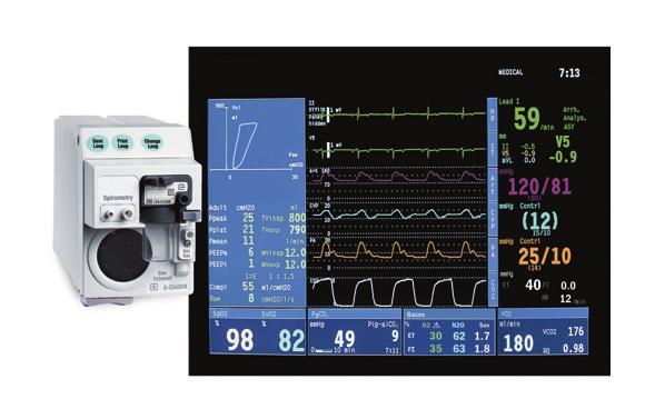 Módulos Avançados para Adequação Anestésica e Terapia Intensiva Módulos de Monitorização Hemodinâmica Básica e Avançada com Débito Cardíaco e SvO 2, Fração de Ejeção VD e