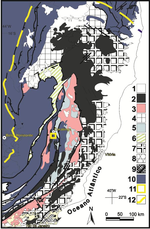 24 3. GEOLOGIA DA SERRA DOS TURVOS O mapeamento realizado pelos autores na Serra dos Turvos e arredores (Fig.