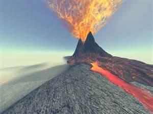 vulcânicas, através dos quais o magma do