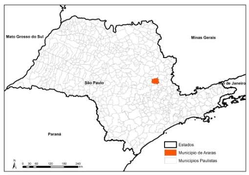 Modelo Araras 18 hectares Vegetação