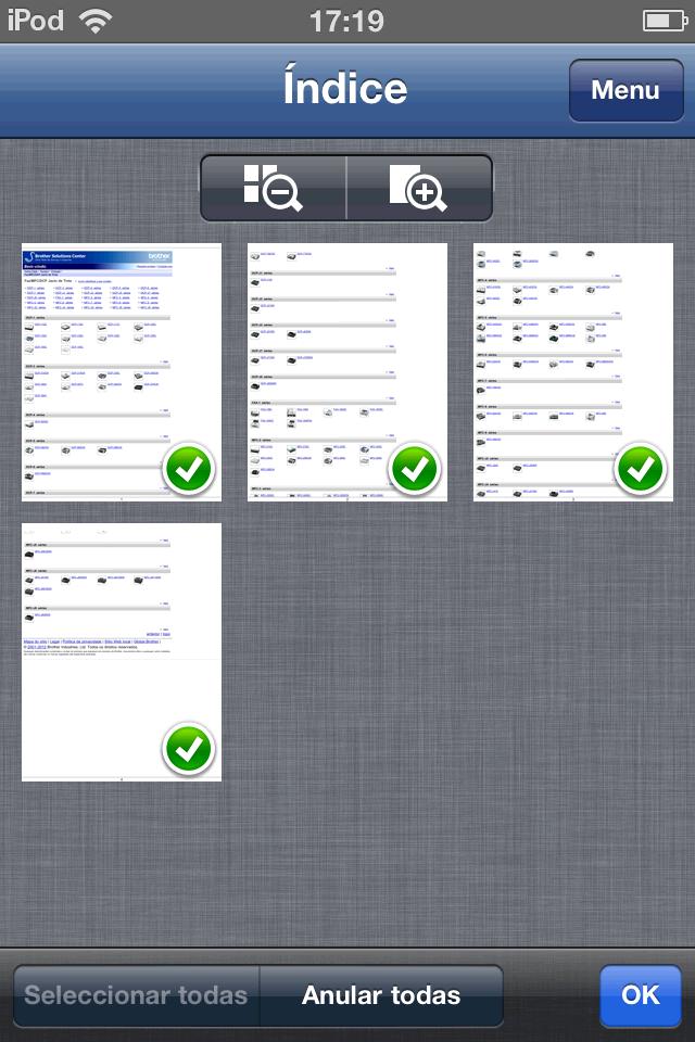 Impressão c Toque em Clipboard. Os dados no Clipboard serão carregados. Efectue uma das seguintes acções: Para imprimir fotografias, avance para o passo e em Para iphone e ipod touch uu página 31.